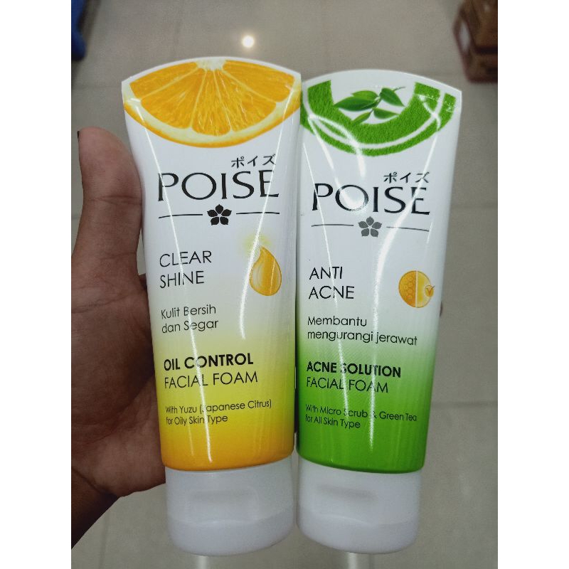 poise facial foam 100ml