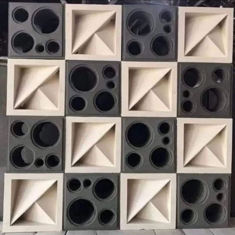 Roster Beton Motif Bulat