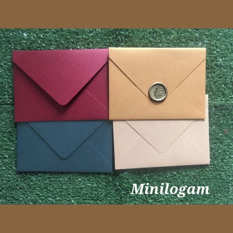 

Amplop tebal kartu ucapan ,a6(16*11),jasmine,kraft,wax seal