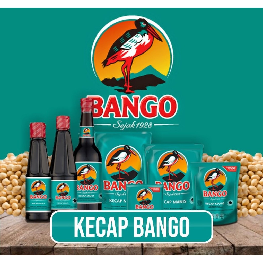 

BANGO Kecap Manis kedelai hitam botol & refill pouch sweet soy sauce bumbu masakan