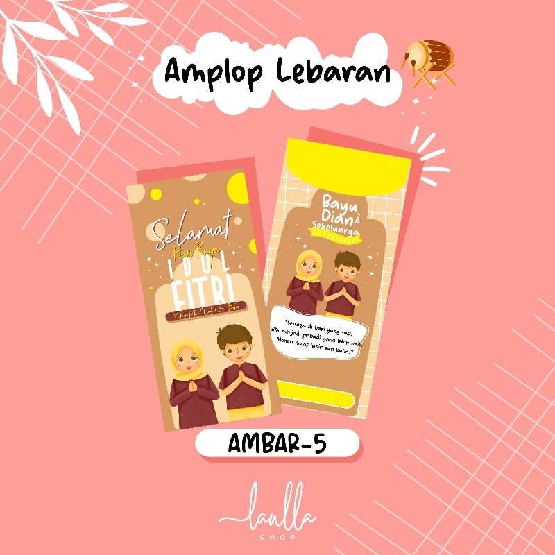 

Amplop lebaran lucu custom murah