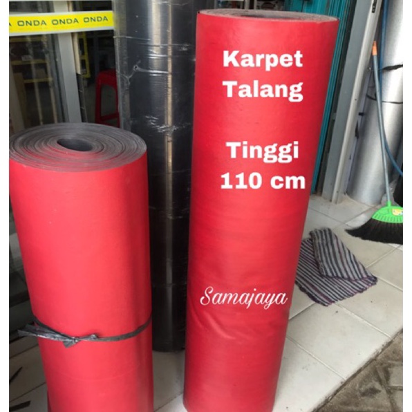Jhg Karpet Talang 11 cm  Karpet talang merah hitam