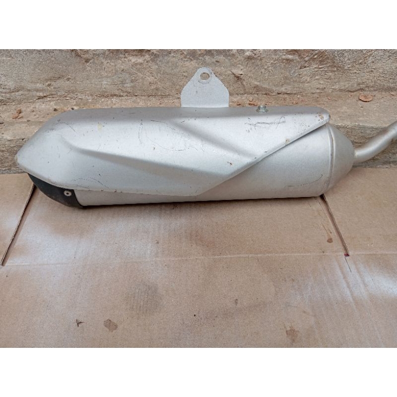 KNALPOT SETANDAR TAMPA LEHER KAWASAKI KLX BF 150 ORIGINAL CABUTAN