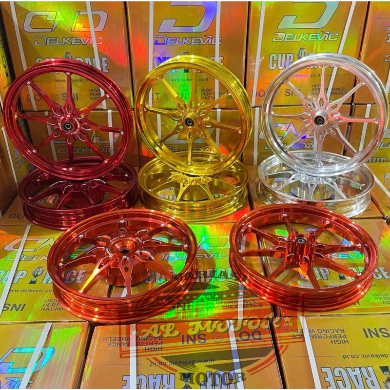 DELKEVIC DND ORIGINAL VELG RACING CNC D-8 PALANG 8 185x14 & 215x14 VARIO 110 VARIO 125 VARIO 150 BEA