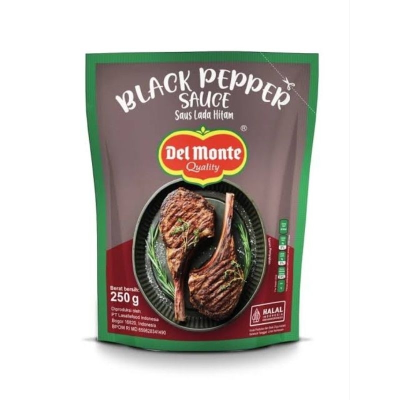 

Delmonte Black Pepper Sauce / Delmonte Saus Lada Hitam 250 gram