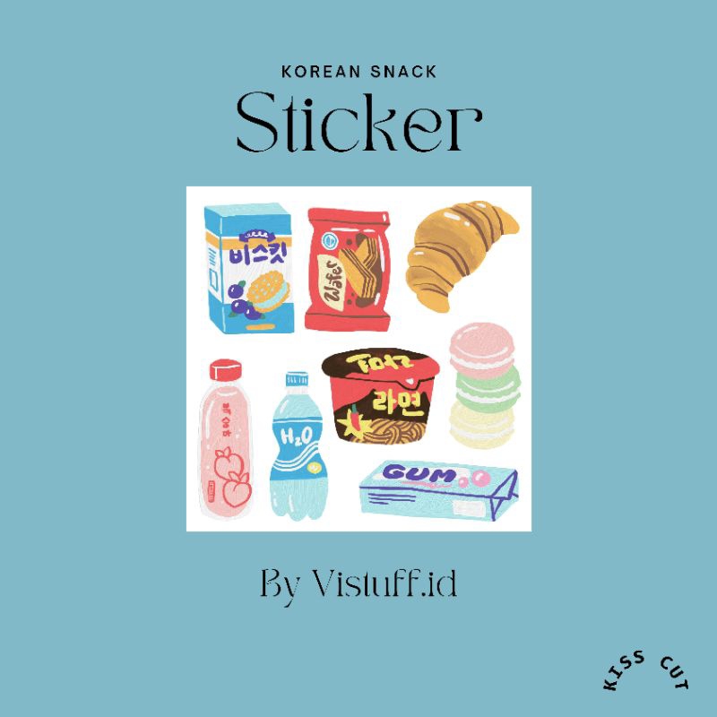 

[Vistuff.id] Korean Snack Sticker