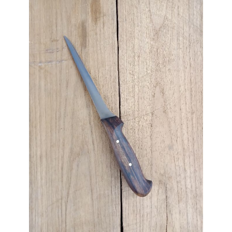 Pisau Boning lancip gagang kayu Sono