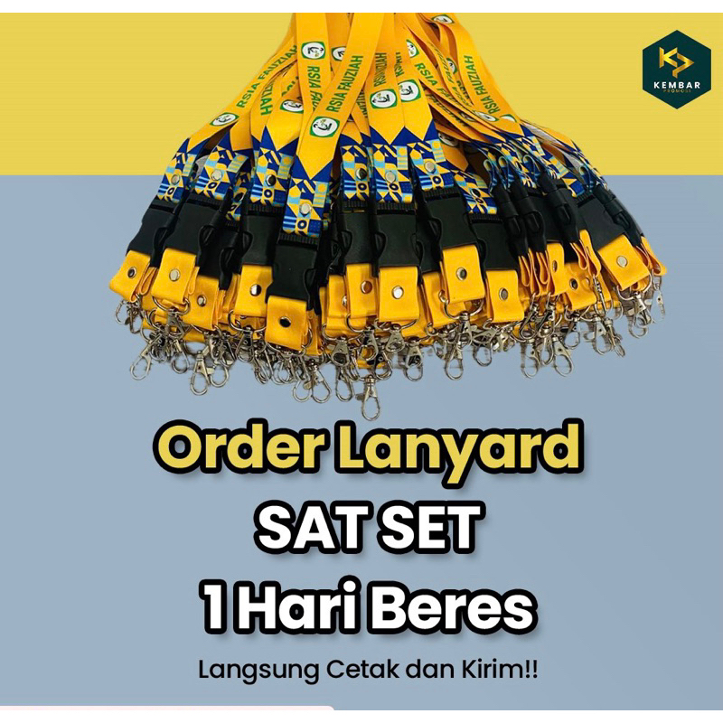 

CETAK LANYARD COSTUM PENGERJAAN SUPER CEPAT | CETAK DIGITAL PRINT 2 SISI | 1-2 HARI SELESAI SIAP KIRIM | FREE DESIGN | CETAK LANGSUNG PABRIK NYA |