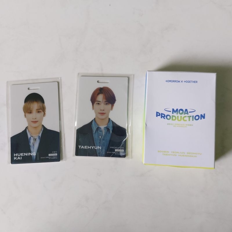 TXT ID CARD MOA PRODUCTION TAEHYUN HUENINGKAI