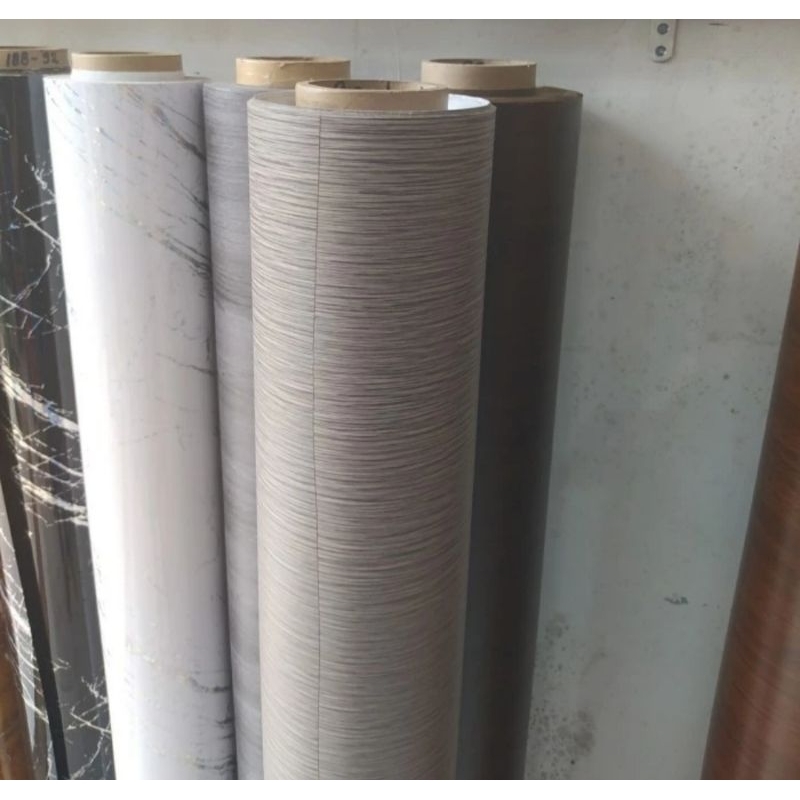 Tacon sheet Lemari/meja PVC sheet motif serat kayu 188-105