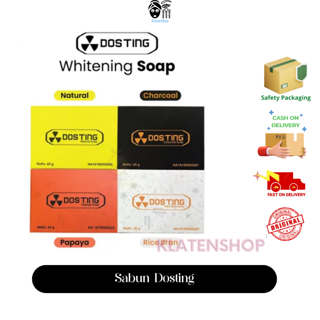 Dosting Glowing Face Soap Magic Soap-Natural Soap Sabun Batang - Washing Bar Soap BPOM ORIGINAL