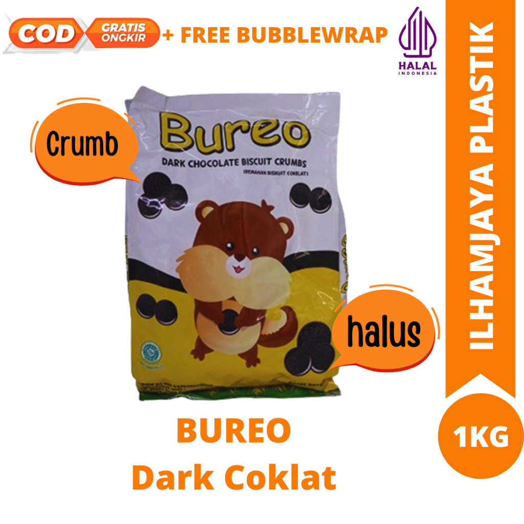 

Bureo Dark Coklat 1kg / bureo halus / bureo crumb / kasar 1kg