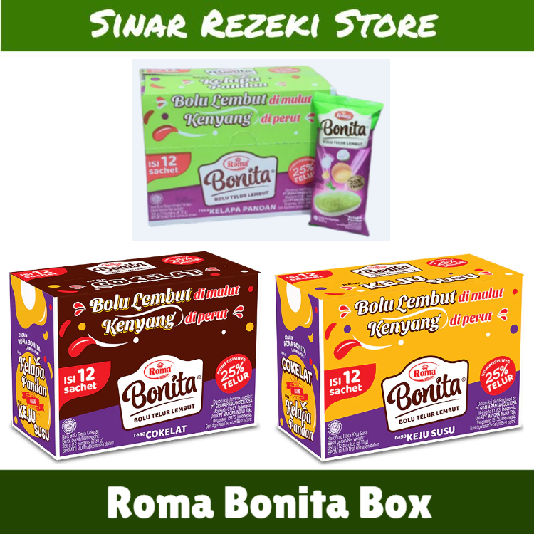 

Roma Bonita Box / Bolu Telur Bonita / Bolu Bonita