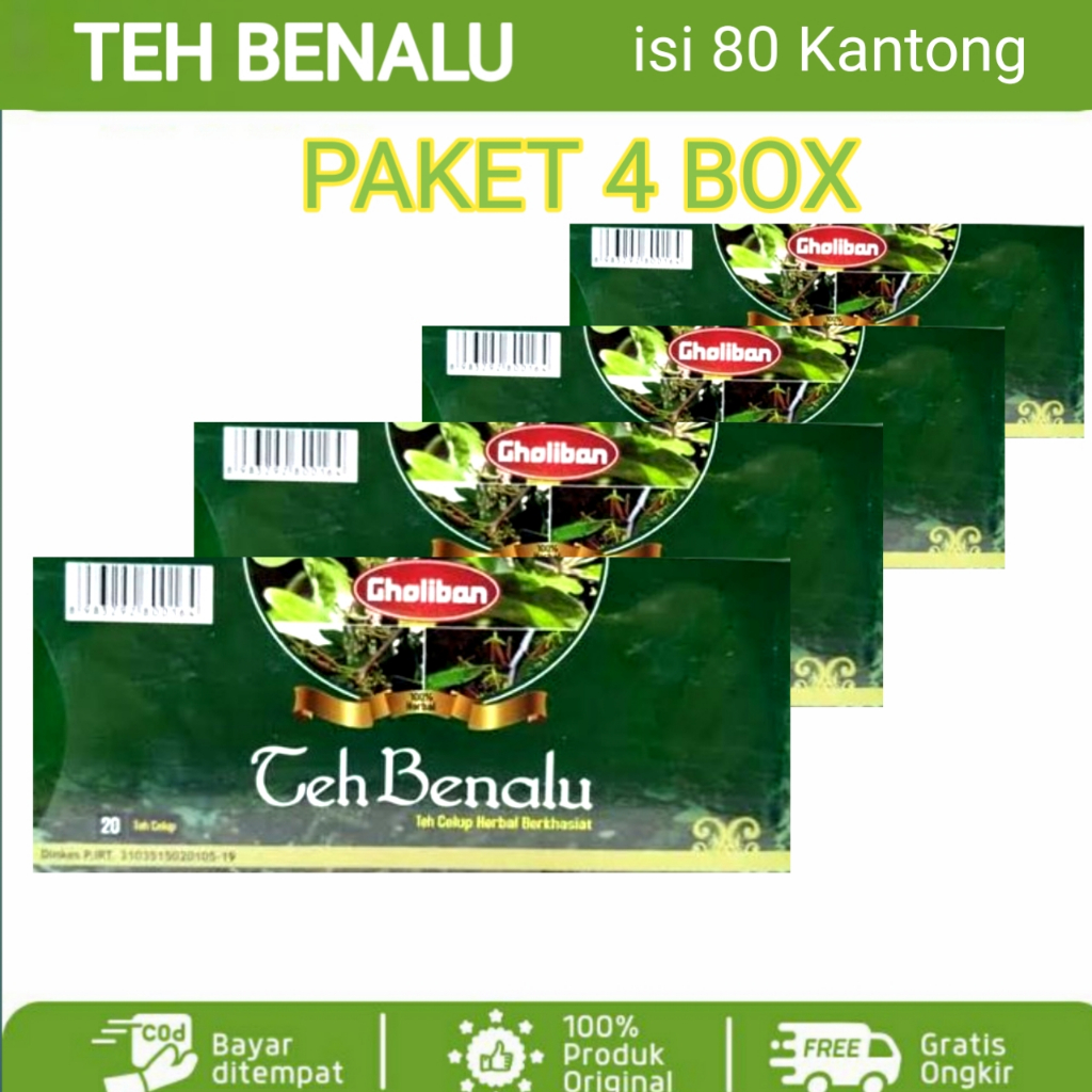 

[ PAKET 4 BOX ] Teh Celup Benalu Gholiban