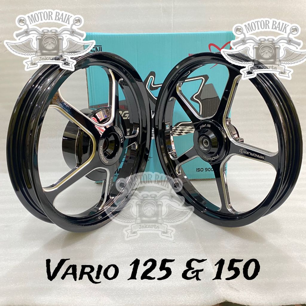 velg velek pelek vario 110 beat scoopy & vario 125 vario 150 frogman mandalika ring 14 ukuran 160 18