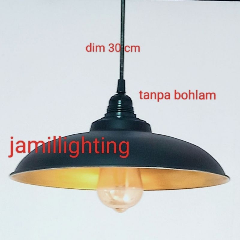 lampu gantung dekorasi industrial cafe