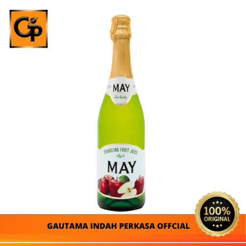 

Minuman Jus Berkarbonasi May Sparkling Juice Apple 750ml