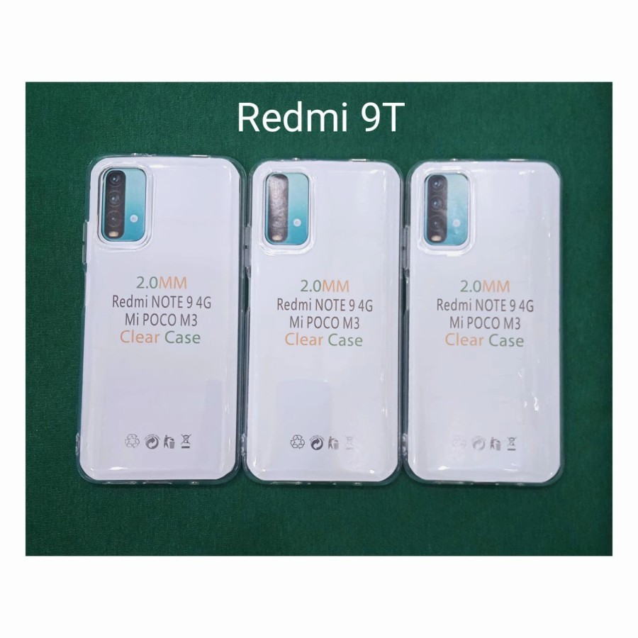 Case Hp Xiaomi Redmi 9T Casing Clear HD SoftShell Bening Jelly Softcase