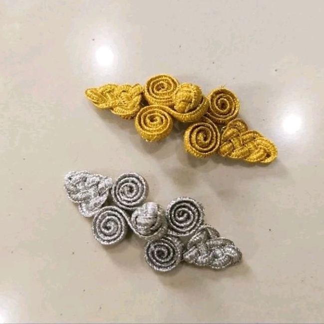 Kancing Shanghai Emas & Silver Glitter / kancing jibao / kancing cibao / kancing China / kancing iml