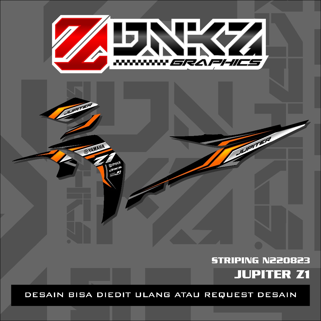 Stiker Jupiter Z1 Lagenda 115Z Jupiter RC Decal Striping Jupiter Z1 Premium Racing N220823 DNKZ