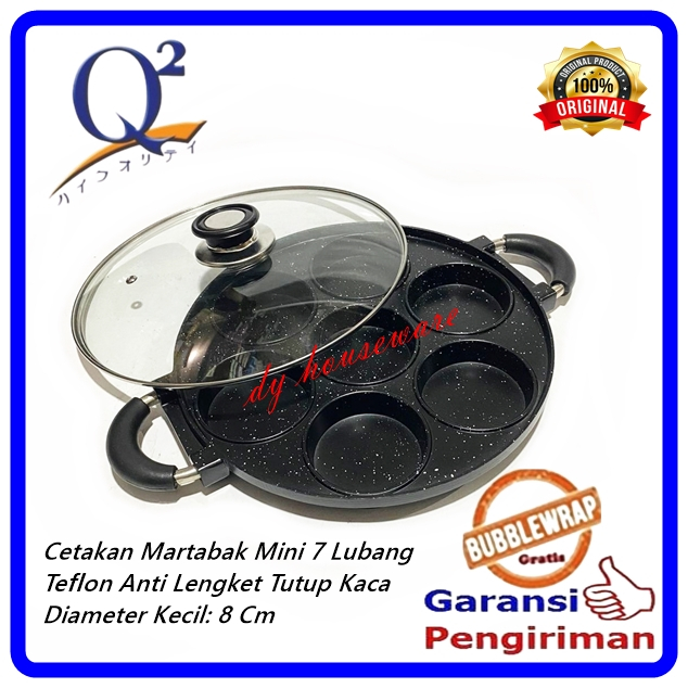 CETAKAN MARTABAK KUE LUMPUR PANCAKE 7 LUBANG DATAR Q2