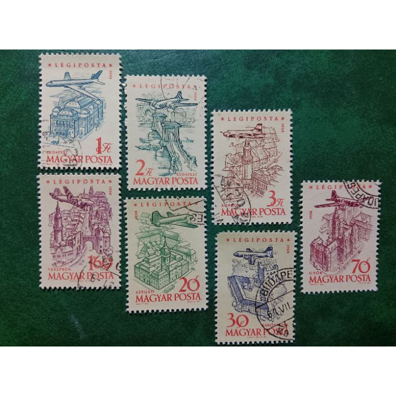 

Prangko Hungaria 7 Pcs Pesawat Tahun 1958 Used