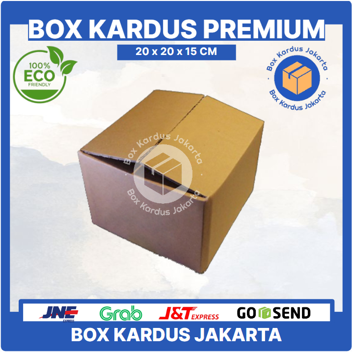 

KARDUS BOX JAKARTA POLOS Uk.20x20x15 CM