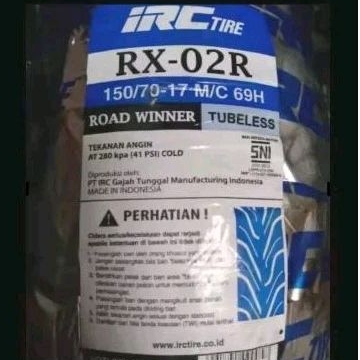 Ban Motor IRC 150/70 Ring 17 RX 20 ban Dpn cocok Untuk ninja 250/ CBR250 RR /R 15  NEW