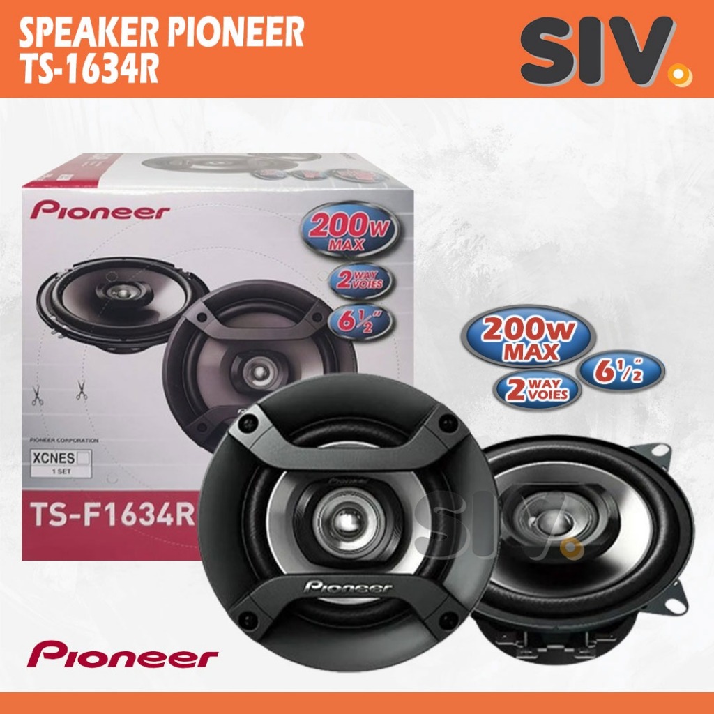 Speaker Pioneer 1634 Coaxial / TS-F1634R - TS-F 1634R