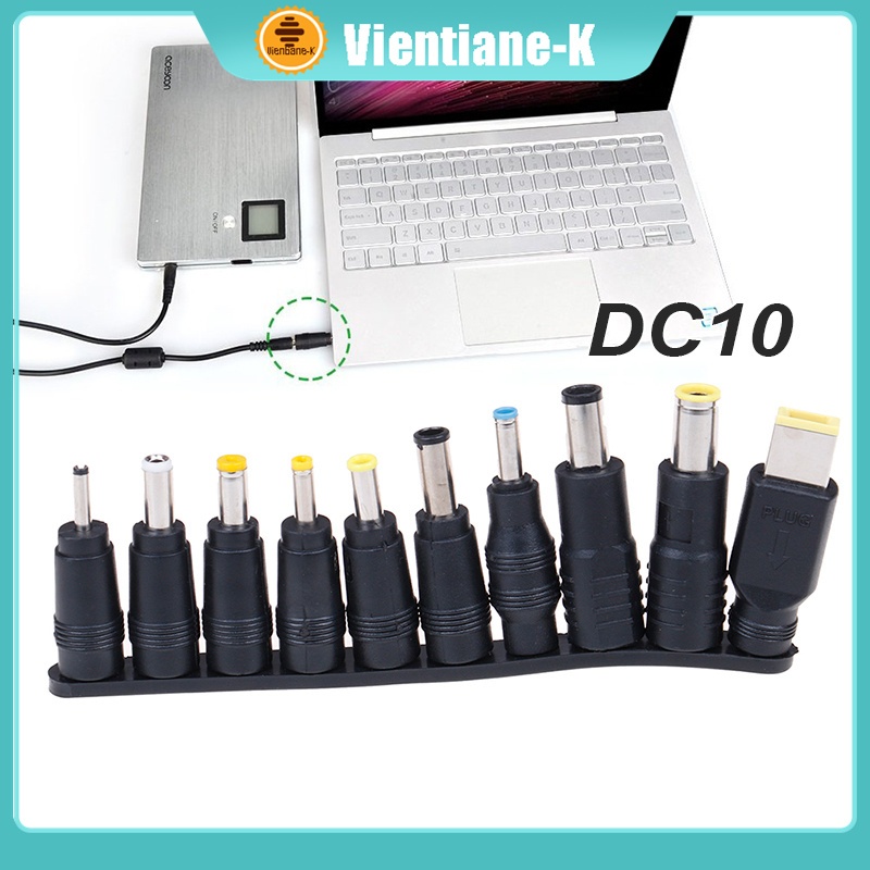 Jack Charger Laptop 10 In 1 Universal Jack Laptop Adaptor Converter  Laptop CCTV Router