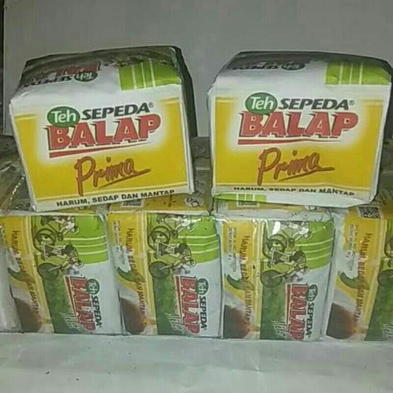 

teh sepeda balap hijau 1 slop isi 10 pcs