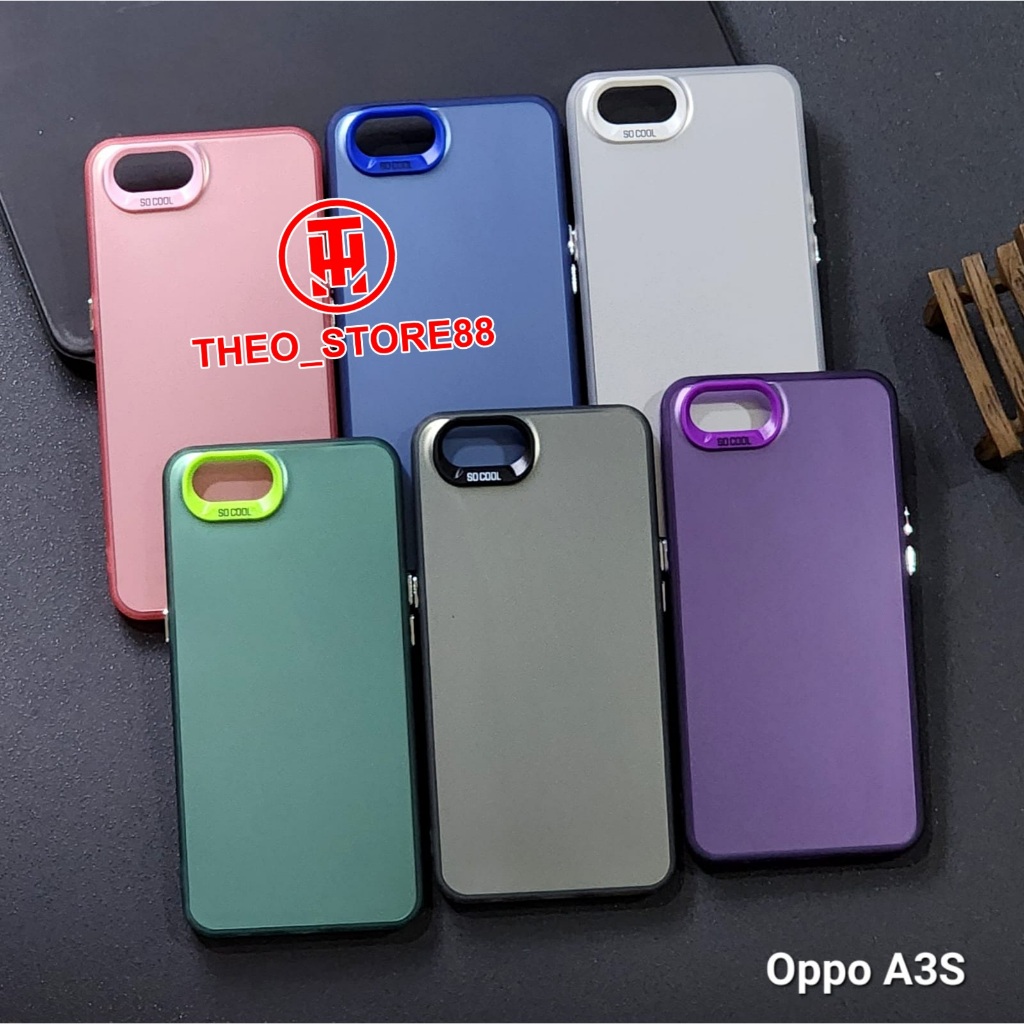 OPPO A3S CASE SOCOOL CASE IMD HYBRID PLATE HOLOGRAM OPPO A3S