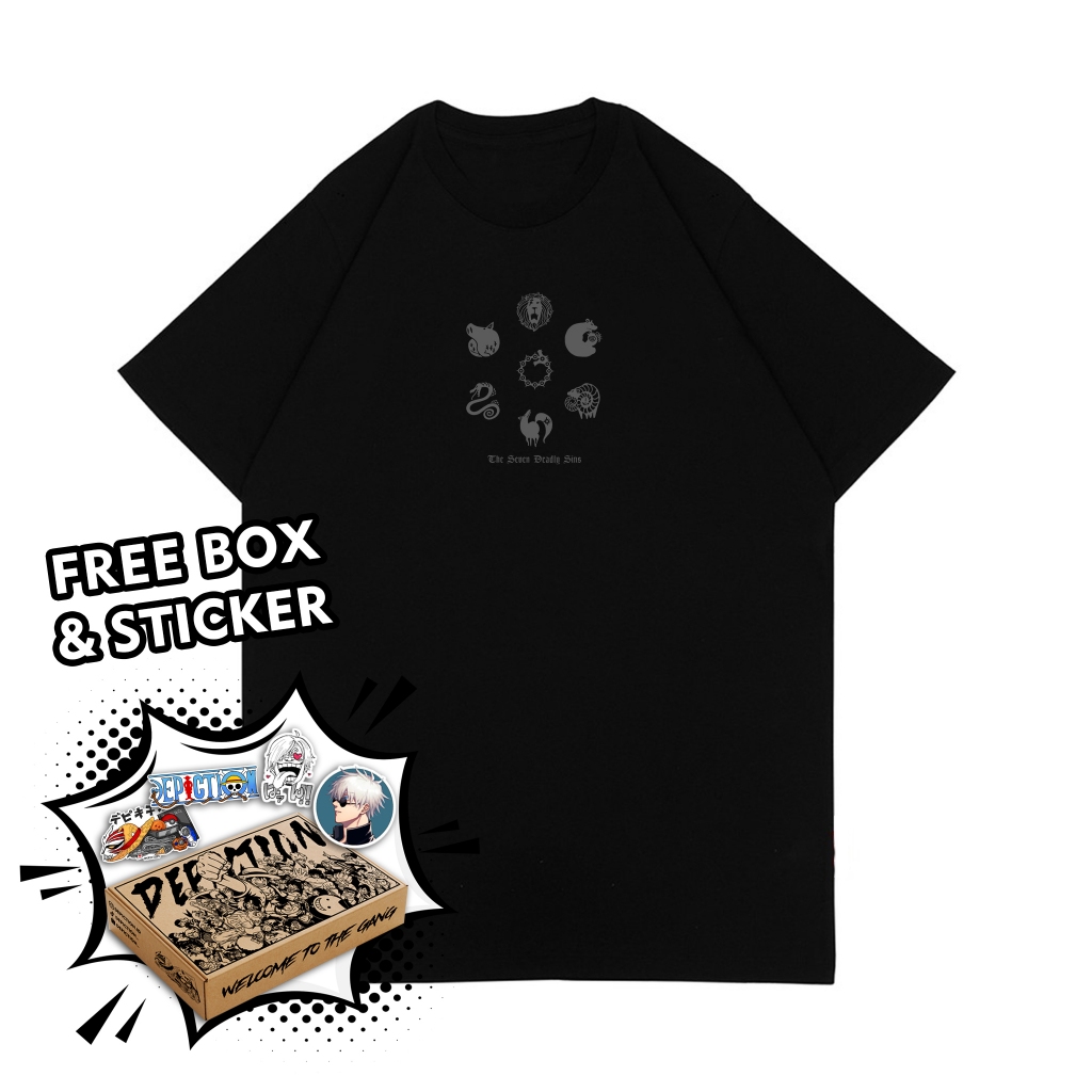 T-SHIRT KAOS ANIME SEVEN DEADLY SINS