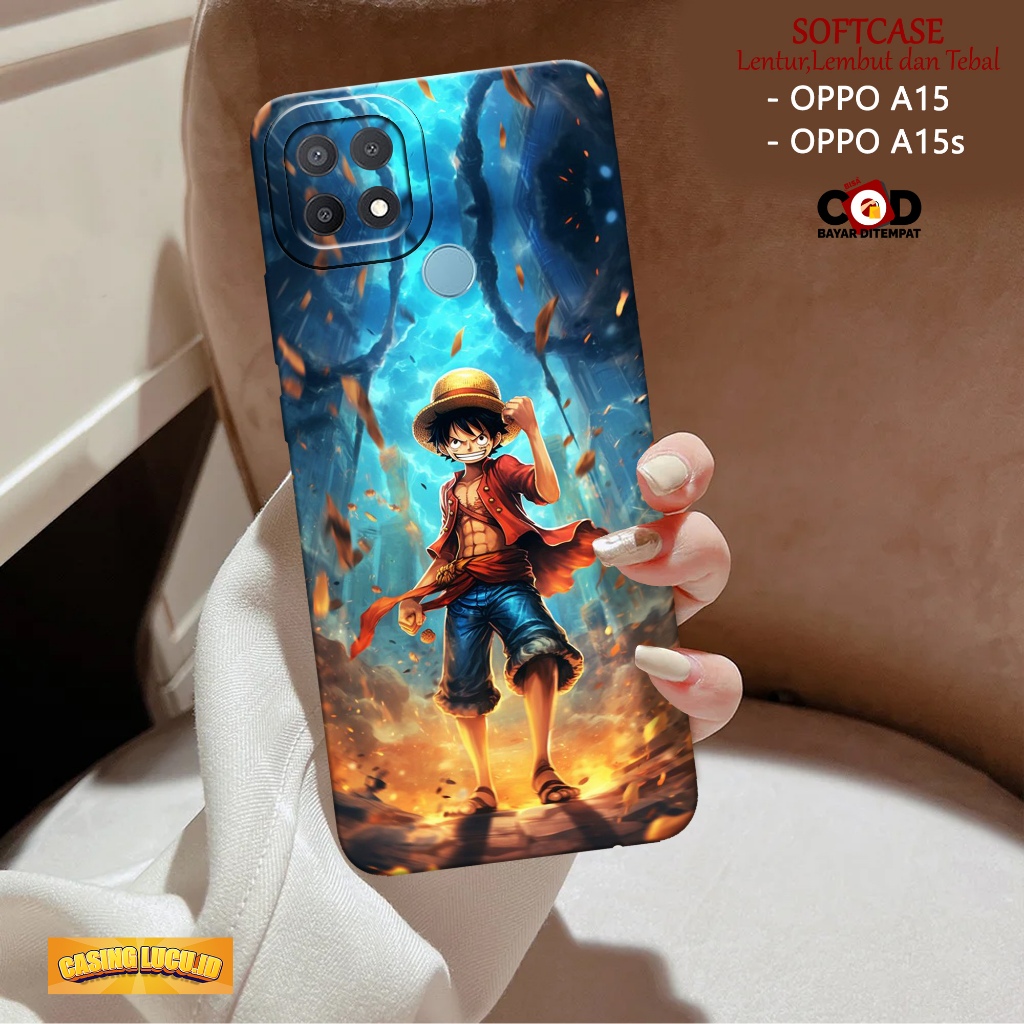 Case Hp OPPO A15 / A15s - Fashion Case ANIME - Casing OPPO A15 / A15s - Softcase TPU Pro Camera