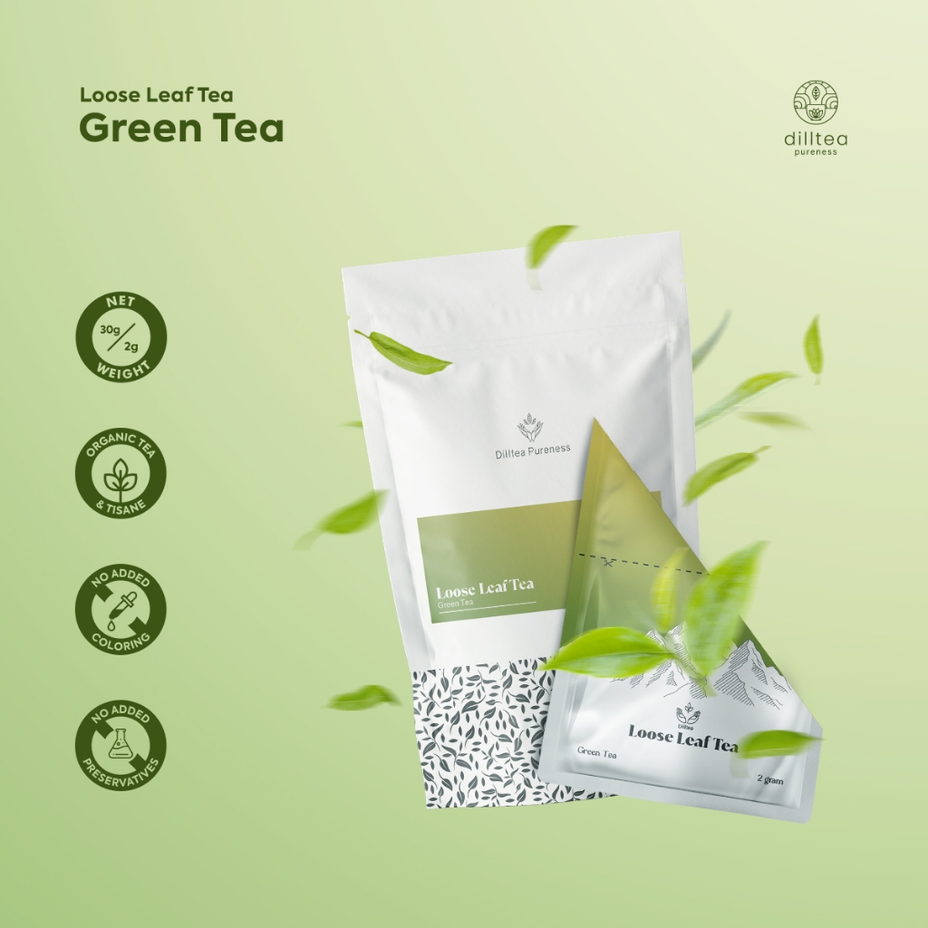 

DILLTEA Green Tea Loose Leaf Tea / Teh Hijau