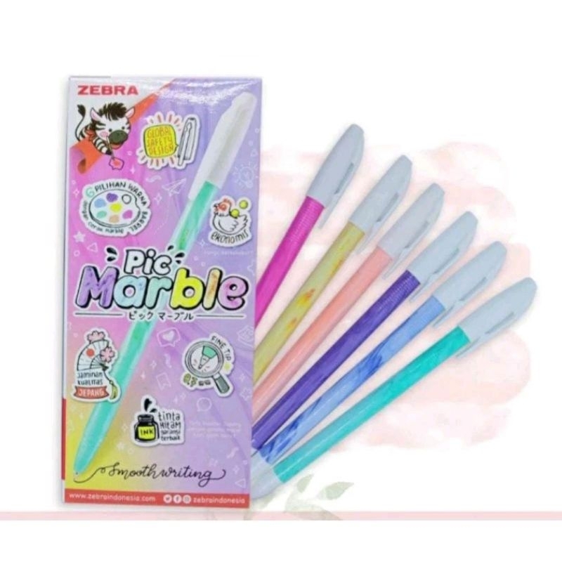 

Bolpoin Zebra PicMarble Semi gel 0.7