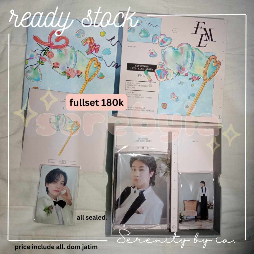 [ READY STOCK ] SEVENTEEN ALBUM FML CARAT VER CARVER FULLSET THE 8 INCLUDE RPC