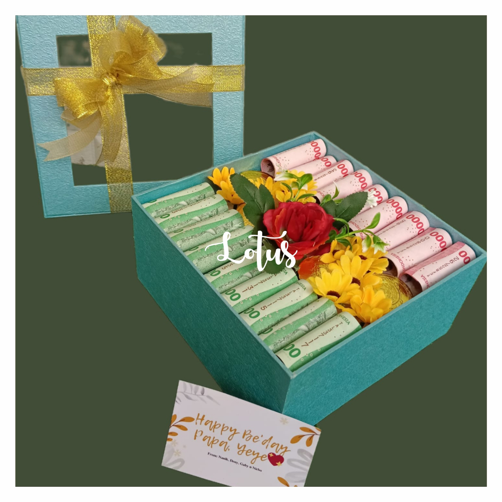 

BOX HAMPERS UANG / KOTAK HAMPERS / HAMPERS UANG