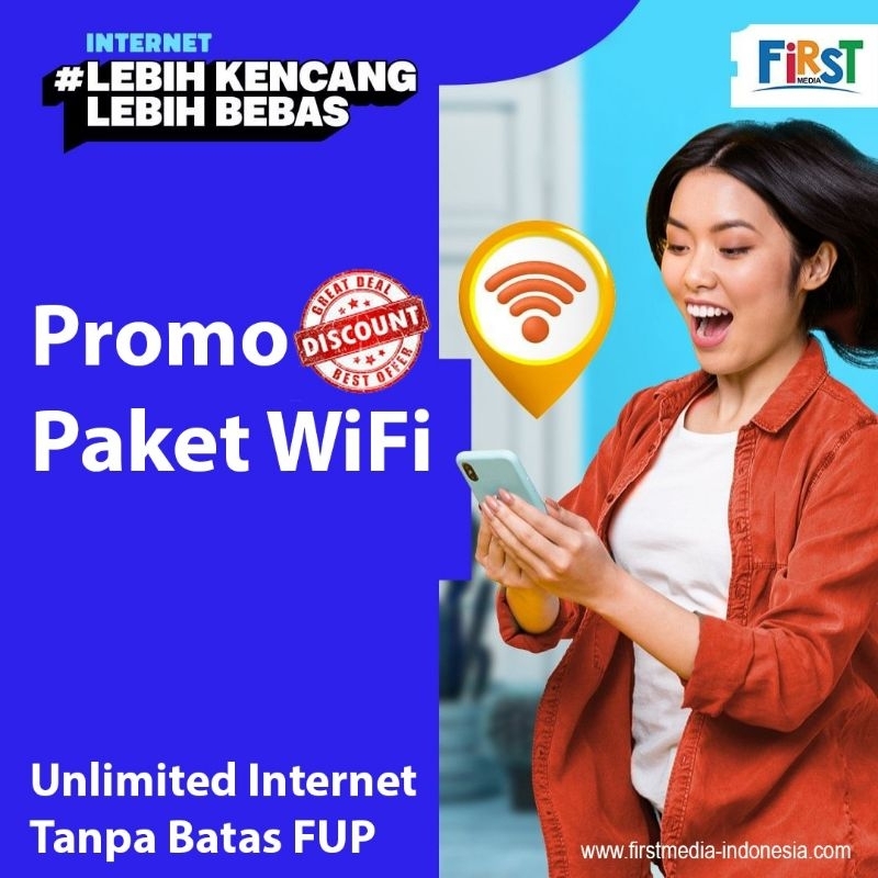 First Media WiFi Internet Unlimited + TV Channel
