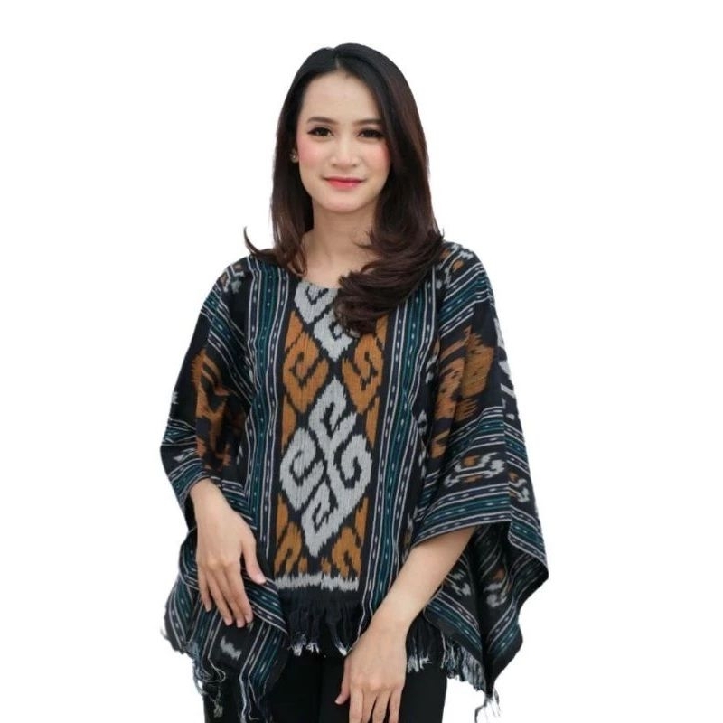 Sima busana kimono baju batik tenun etnik outwear cardigan blazer tenun