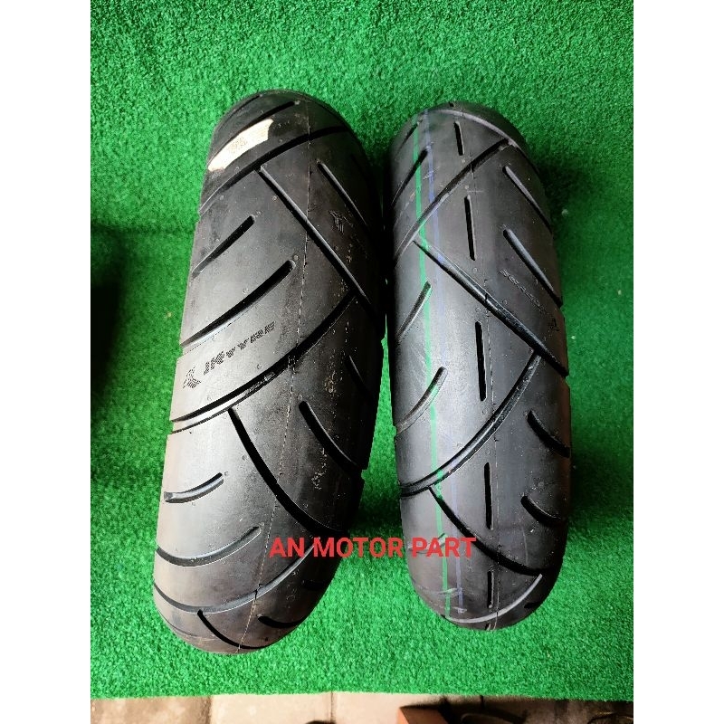 BAN LUAR MATIC SCOPY VESPA RING 12 110/80 100/80 SET DEPAN BELAKANG TUBELESS