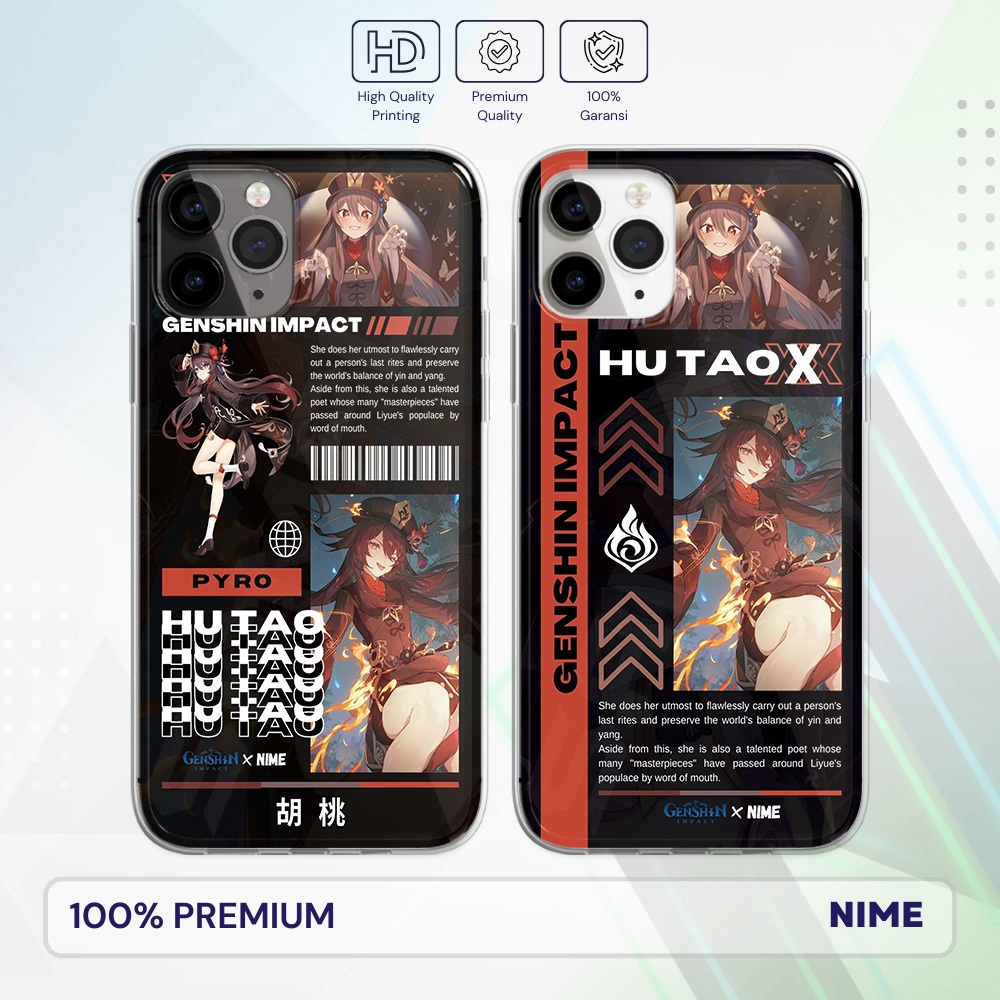 Nime Premium Case Genshin Impact - Hu Tao