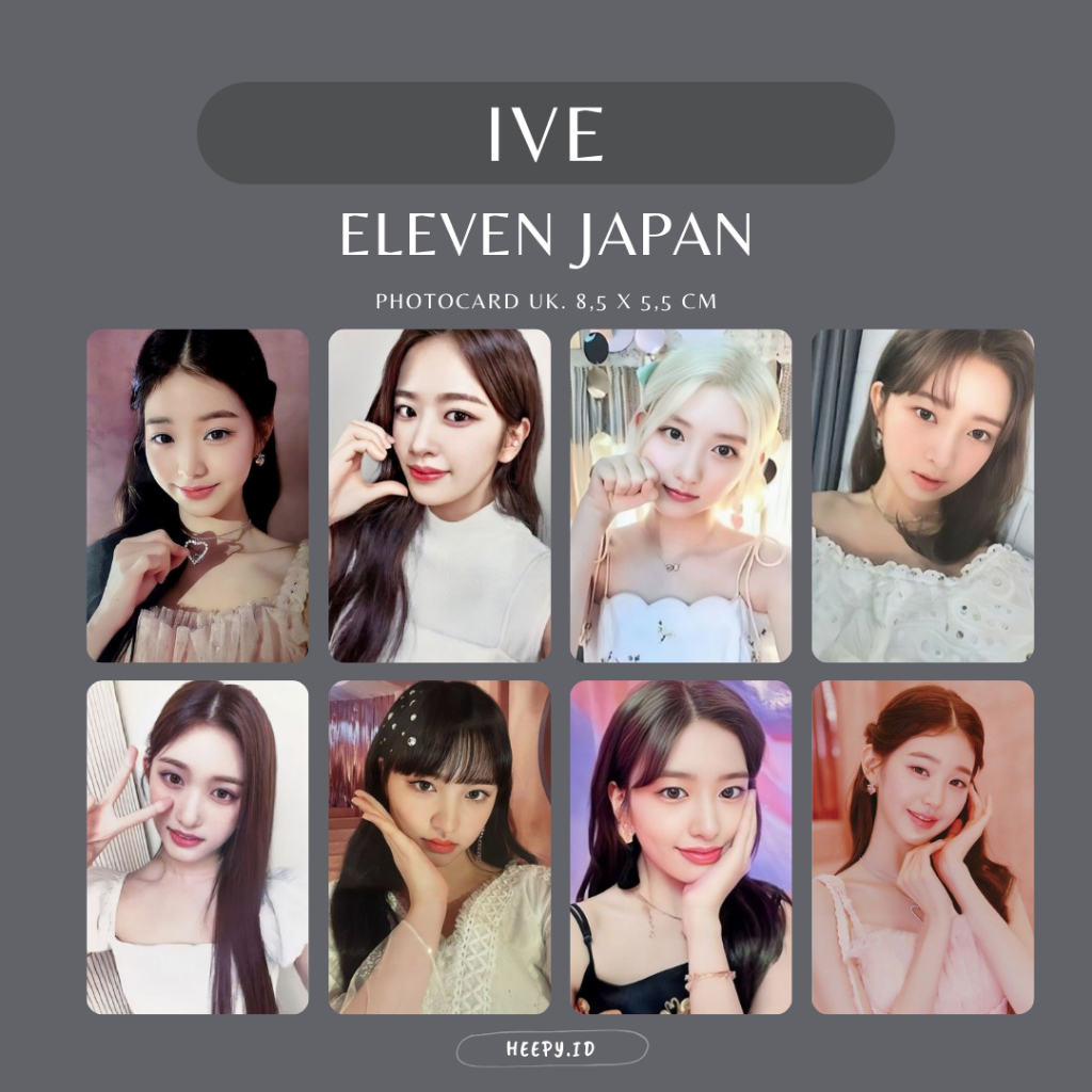 REPLIKA PHOTOCARD ELEVEN JAPAN - Replikal Photocard Ive Yujin Wonyoung Rei Liz Gaeul Lesseo
