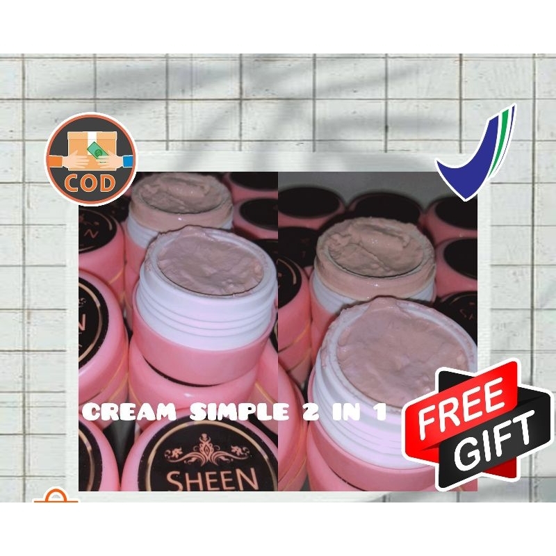 Sheen Beauty Skincare Glowing (CREAM SIMPLE 2IN1)FREE GIFT BISA COD