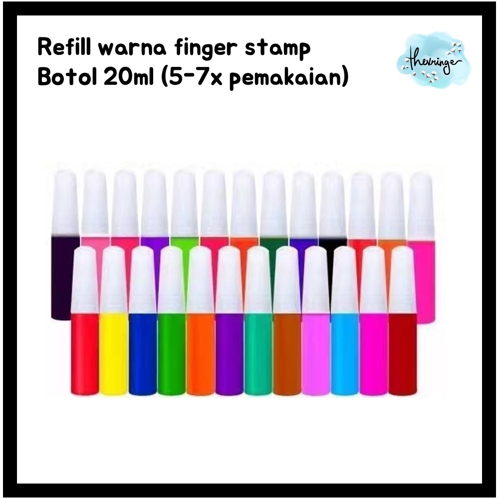 

Refill Finger Stamp Washable Ink Isi Ulang - waterbased