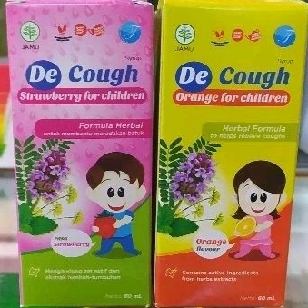 De Cough Children 60 ml obat batuk herbal AMPUH utk segala jenis batuk utk anak 2-12 tahun 5ml tiap 