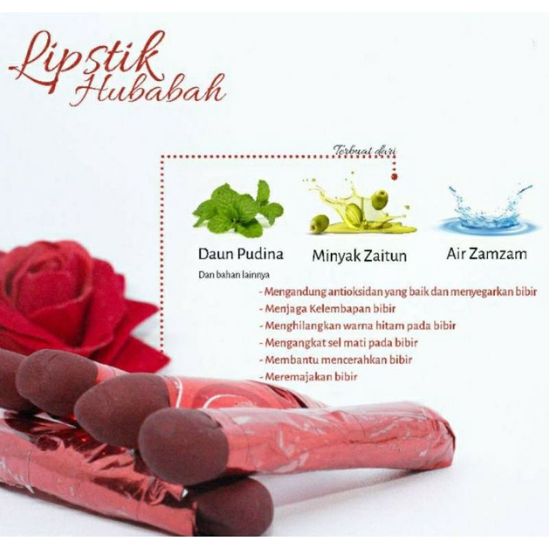 Lipstik Hubabah Ummu Salim Original Tarim