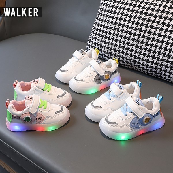 LKM455 Sepatu Sport Anak Unisex Casual Bayi Dengan Lampu LED Sekolah [1KG 4PC] LITTLE KUMA