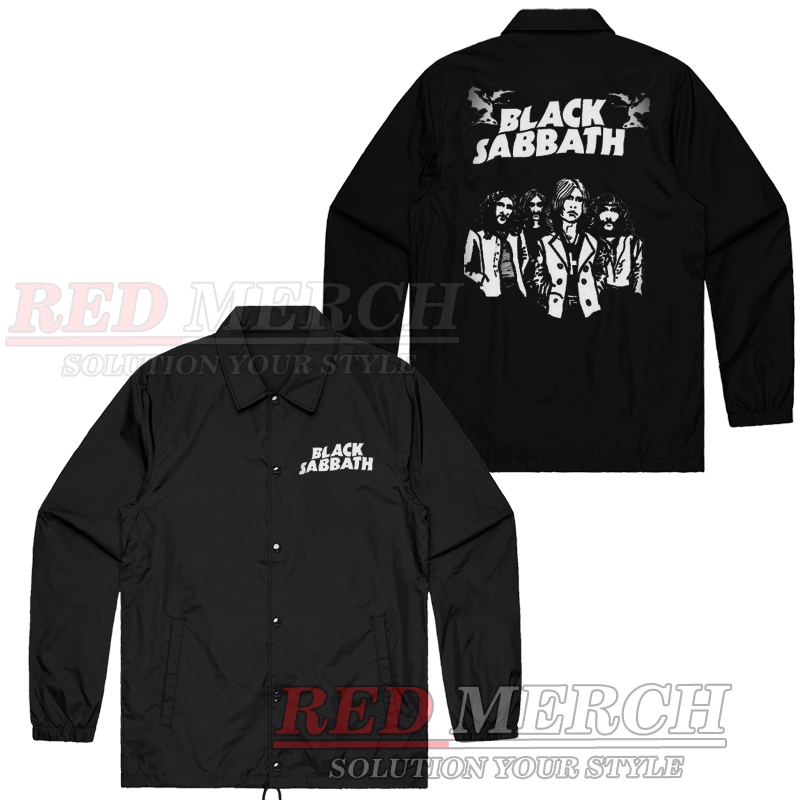 Jaket coach motif black sabbath - jaket black sabbath - RedMerch - RedMerch - Red Merch
