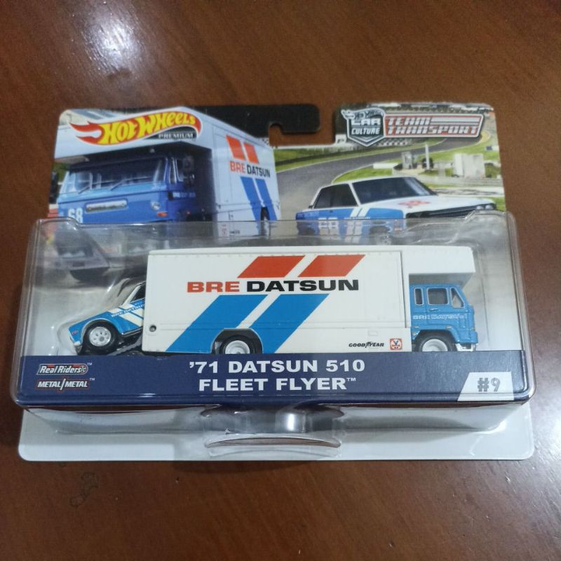 Hot Wheels Team Transport 71 Datsun 510 Fleet Flyer #9